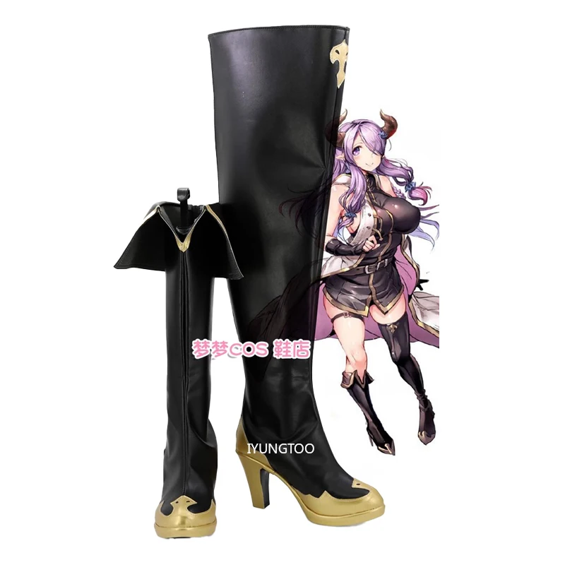 Granblue Fantasy Narmaya Cosplay Shoes Halloween Long Boots Shoes Comic Cosplay Costume Prop Anime Cosplay Shoes Carnival Cos