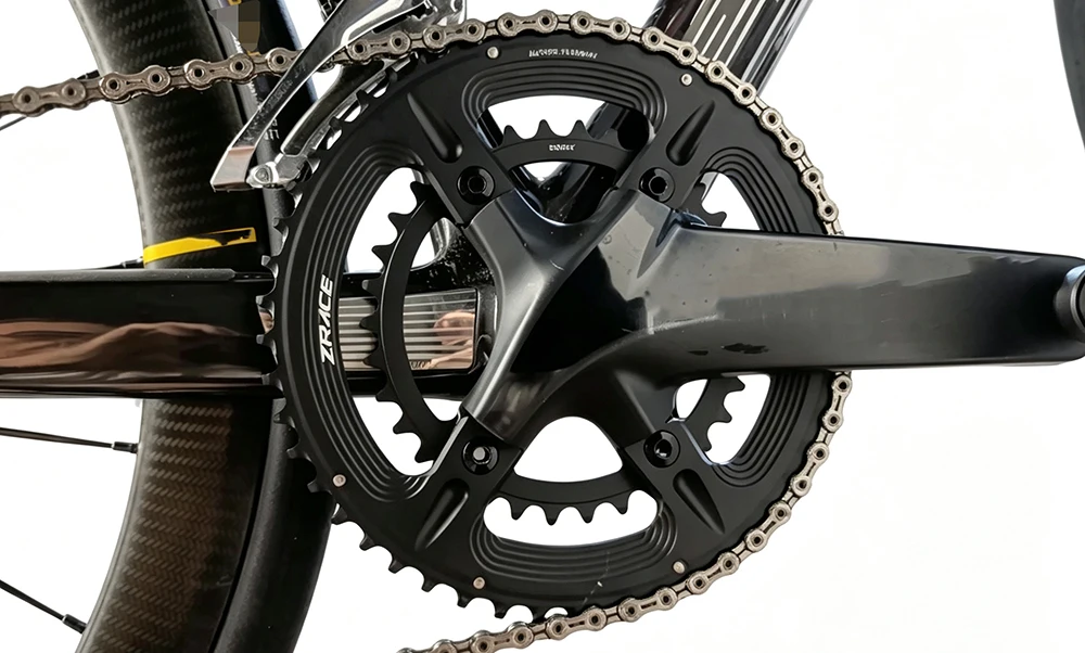 ZRACE Asymmetrisches Kettenblatt für Rennräder 110BCD 4-Bolzen, 105 FC-R7000 / ULTEGRA FC-R8000 / DURA-ACE FC-R9100, 50-34T 52-36T 53-39T – Detail 14