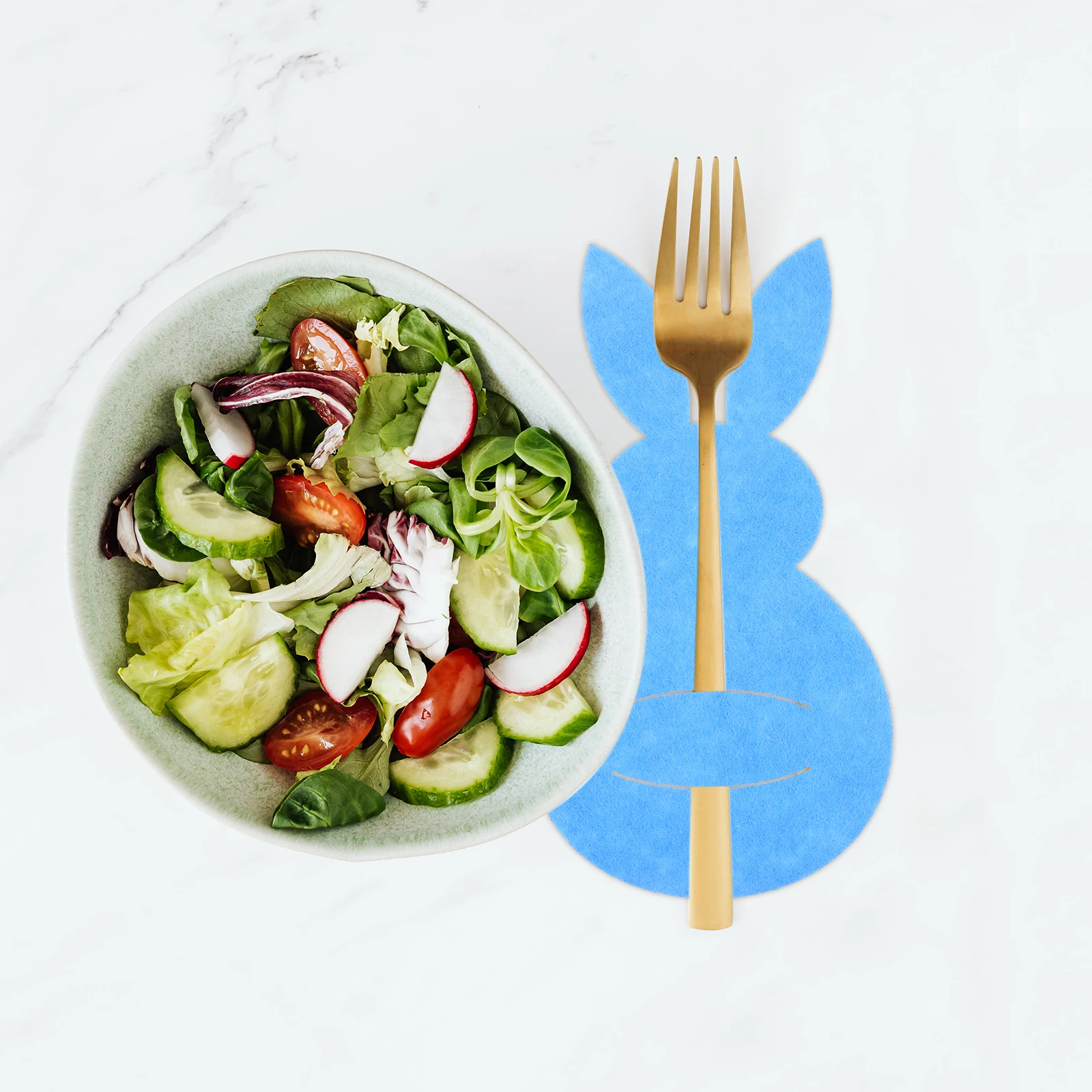 

4Pcs Easter Themed Cutlery Holders Adorable Bunny Fork Cutter Pouches Dinning Table Decoration Accessories Easter Tableware Bag