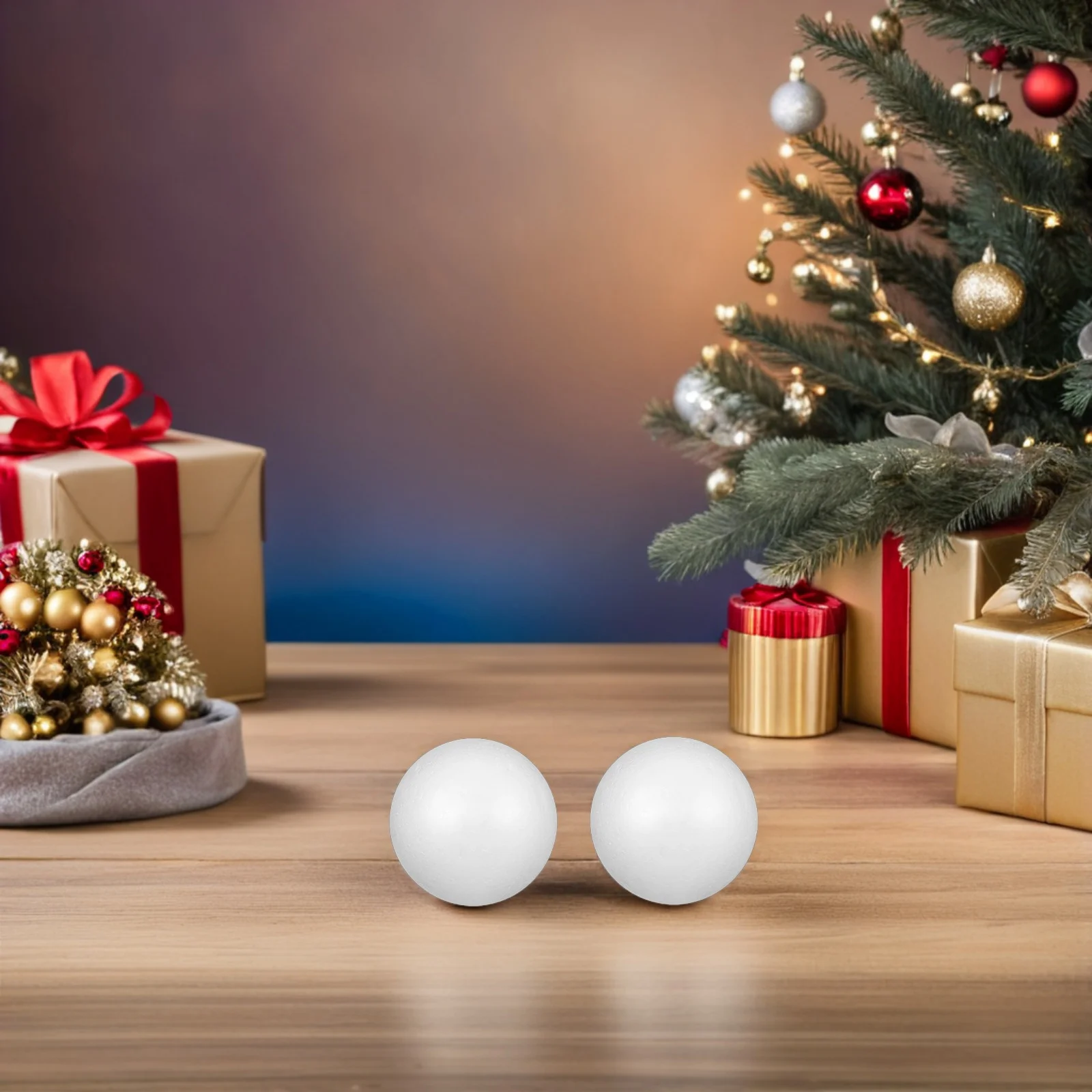 

14Pcs White Polystyrene Craft Foam Balls Smooth Surface Ideal for Painting DIY School Projects Christmas Decorations 8cm