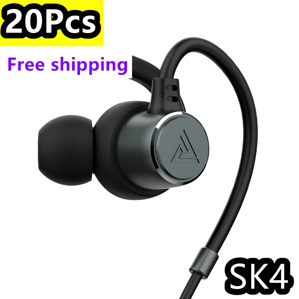 10/20Pcs QKZ SK4 Original HiFi Sport Headphones For VIP Wholesale Music  Earphones With Retail Box Mic Sport Earbuds