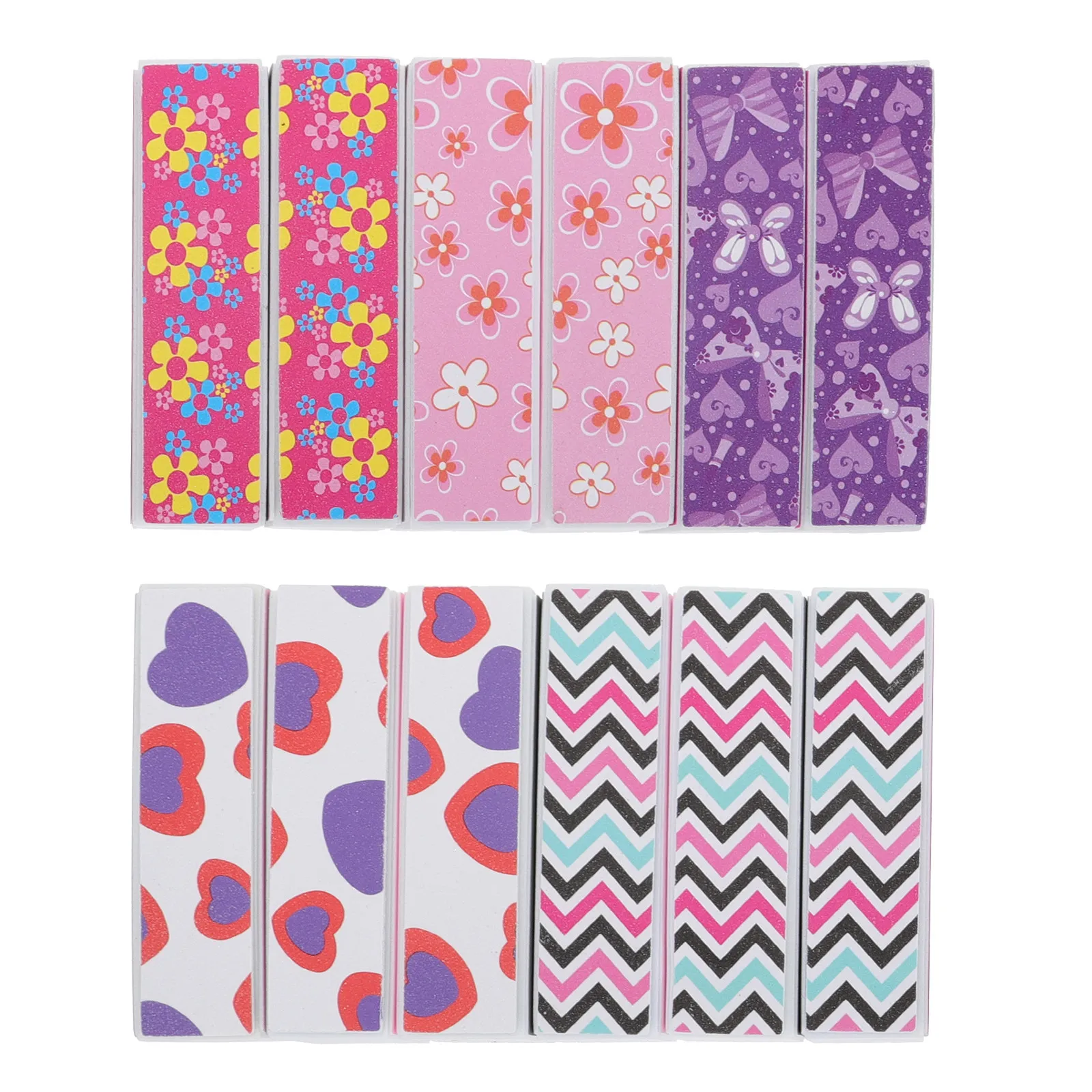 

12 PCS Buffing Nail Block Buffer for Toenails Manicure Polishing Files Blocks Buffers Kit Double-sided