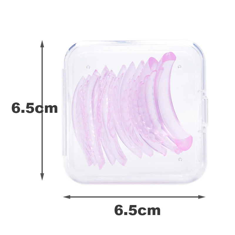 5 pares de almohadillas para permanente de pestañas, varillas de silicona, kit de lifting 3