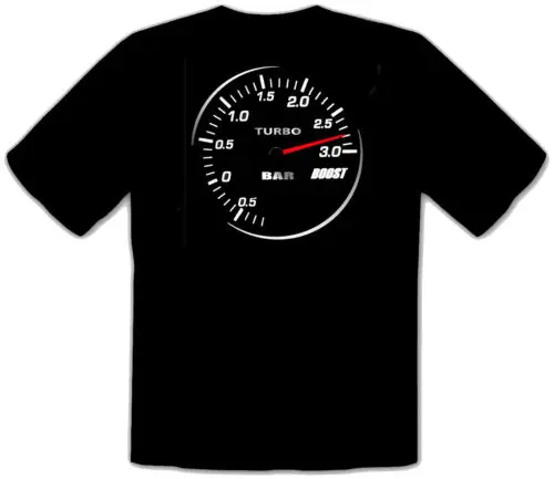 Turbo Turbometer 3.0 BAR JDM Boost schwarz T-Shirt -186