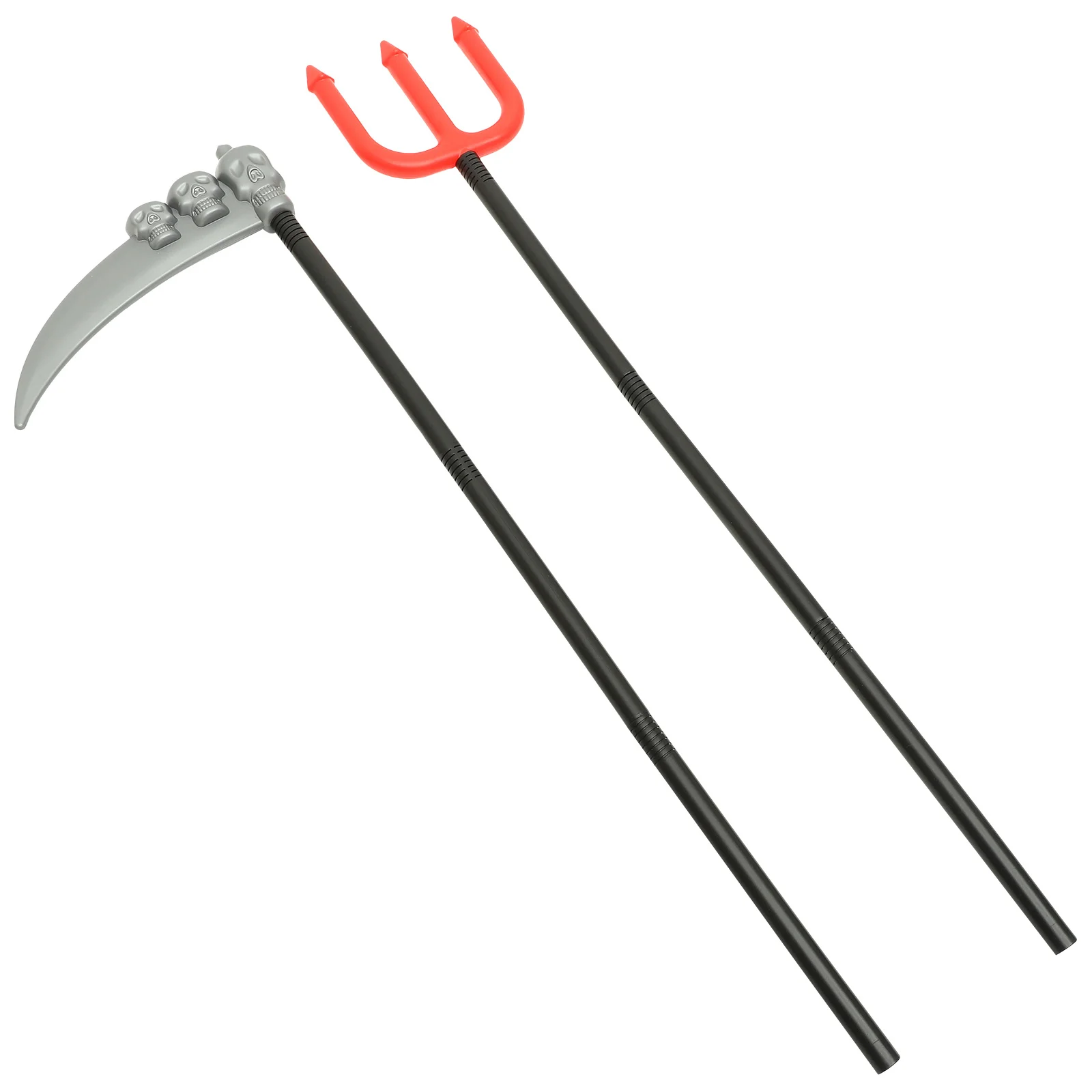 

2Pcs Halloween Walking Cane Prop Decorative Cosplay Prop Photographic Accessory Halloween Costume Party Supplies