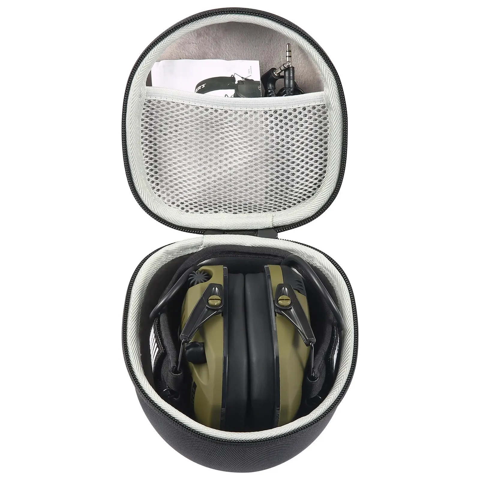 Shockproof Hard Carrying Case Storage Travel Bag For Walkers Howard Leight Impact Sport Sound Amplification OD Electric Earmuff