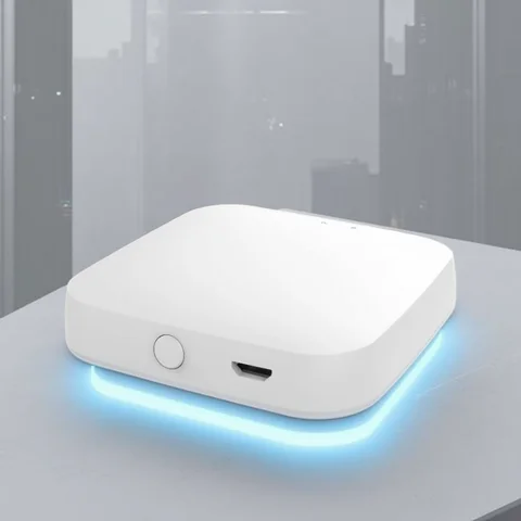 MOES New Multi-mode Smart Gateway ZigBee Bluetooth Mesh Hub Work with Tuya Smart App Voice Control via Alexa Google Home