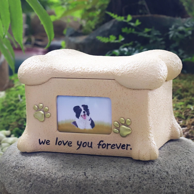 

Dog Urns for Ashes Wood Pet Cremation Urns Pet Photo Urn Dog Memorial Urn Box for Dog Ashes Pet Ashes Photo Box Ash Box for Dogs