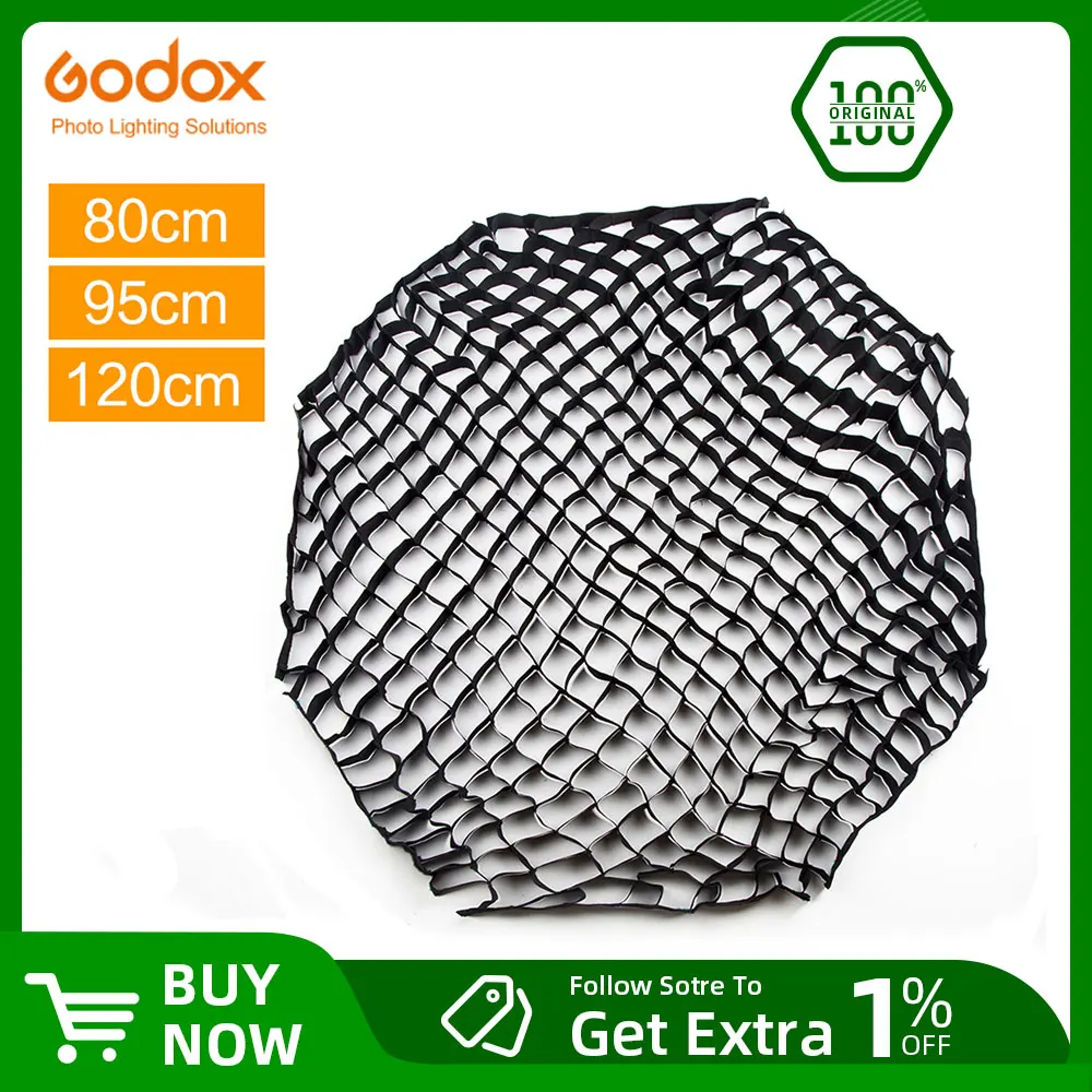 Godox Portable 80cm 95cm 120cm Honeycomb Grid Umbrella Photo Softbox Reflector for Flash Speedlight (Honeycomb Grid Only)