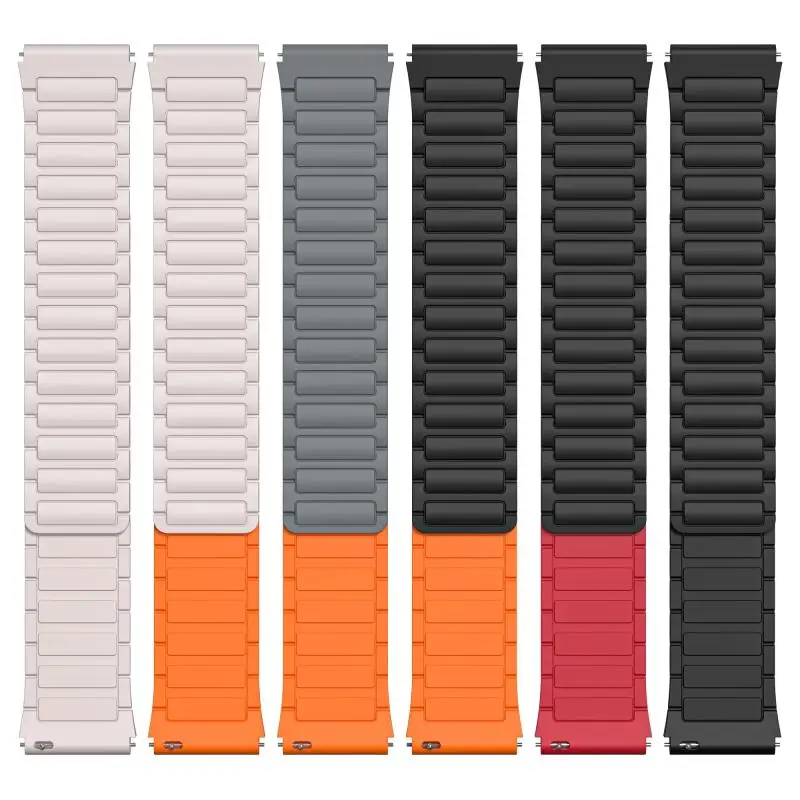 Magnetic Silicone Loop 22mm Band For Oppo Watch X X2 4Pro One Plus Watch 2 Replace Wristband For One Plus Watch 46mm Soft Strap