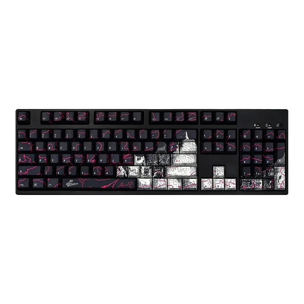 Imagem -06 - Chaves Gmk Graffiti Keycaps Cereja Perfil Pbt Tintura Sublimação Teclado Mecânico para mx Switch G610 K70 com Iso Ente 146