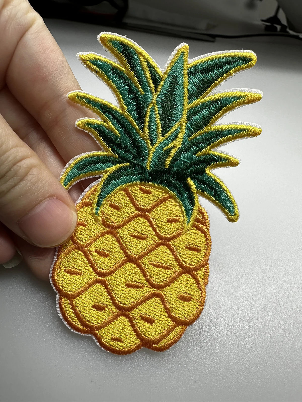 10/20 PCS Pineapple Fruit Embroidery Patches for Bag Jeans Iron On Applique for Clothes Small DIY Accessories DIY