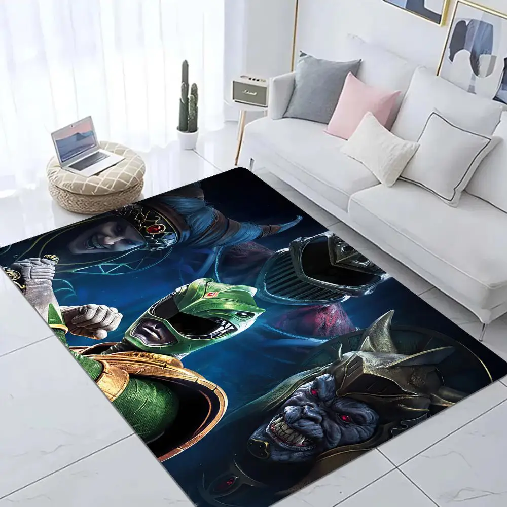 P-POWER-RANGERS Floor Mat Bathroom Mat Kids Room Bedroom Decoration Balcony Anti-Slip Doormat Living Room Welcome Rug