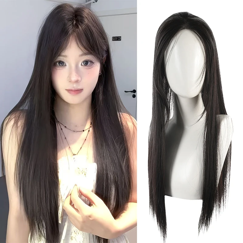 

Hair Wig Piece – Synthetic, T‑Handwoven Base, Secure Clips, 15×8.5×1.7 cm, for Fullness & Length (No Cap)