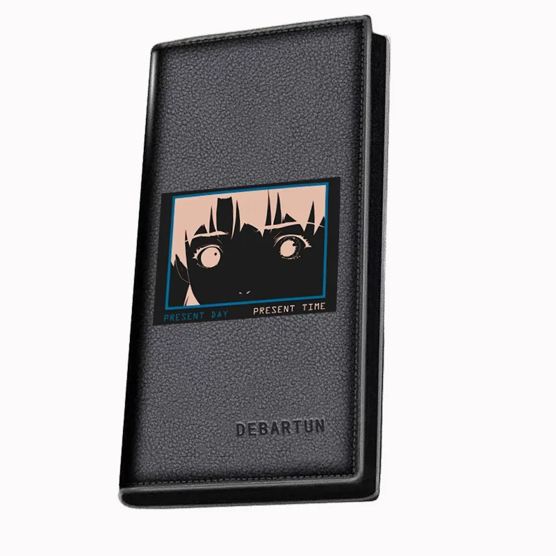 Eyes,hair,face,time,present day. Men's Long Wallets Business Stylish Printing Design Casual Use Christmas Valentine's Father's D
