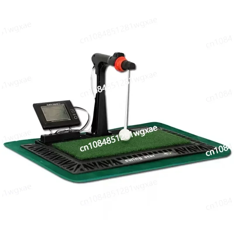 Entrenador de ejercicios de swing de golf para práctica de swing digital en interiores con pantalla digital de panel en inglés y voz auxiliar Elite