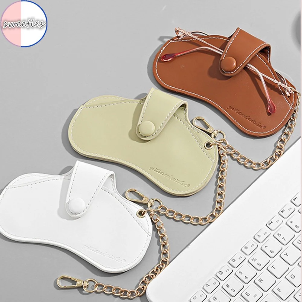 بو الجلود المحمولة نظارات حالة النظارات الشمسية حالة نظارات القراءة غطاء النظارات للرجال امرأة يمكن تعليق النظارات القضية