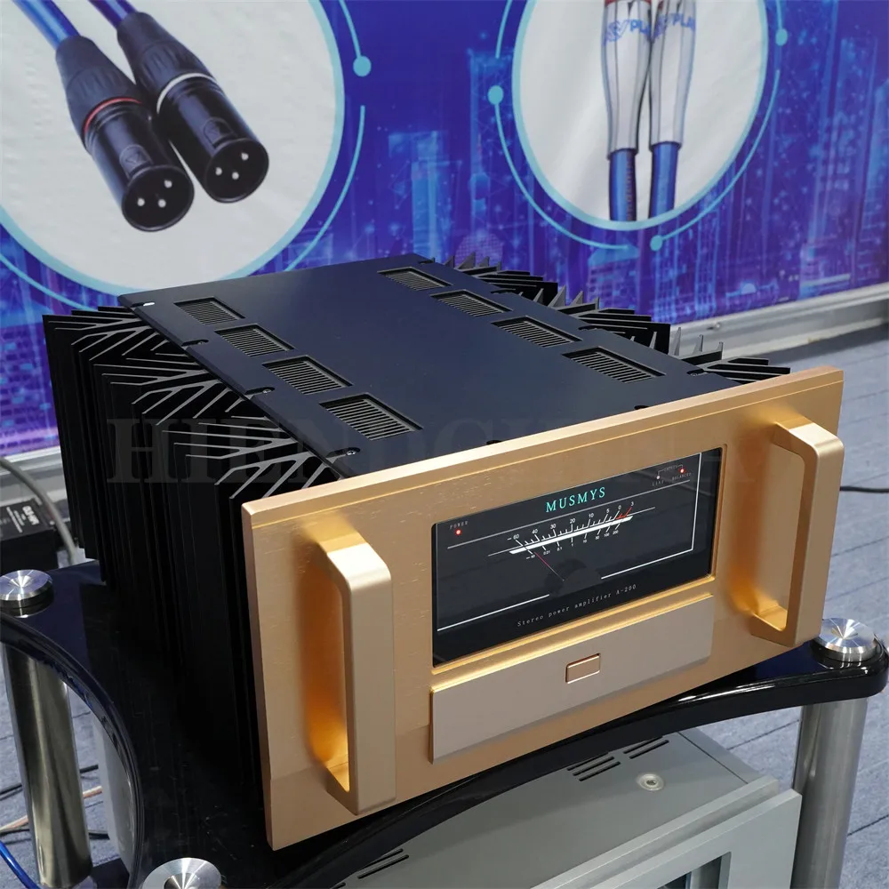 N-110 MUSMYS A-200 Mono Bock Class A Power Amplifier Study Accuphase Brand Technology 300W/CH 8-ohm HiFi Power AMP Pair