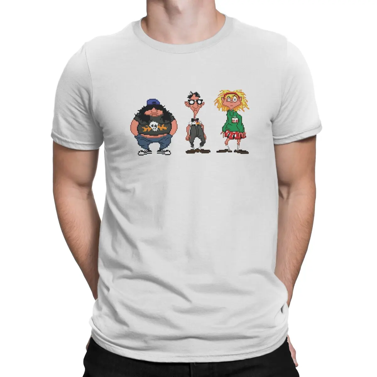 Bernard Laverne and Hoagie Day Of The Tentacle Men T Shirt Punk Crewneck TShirt Harajuku Tops