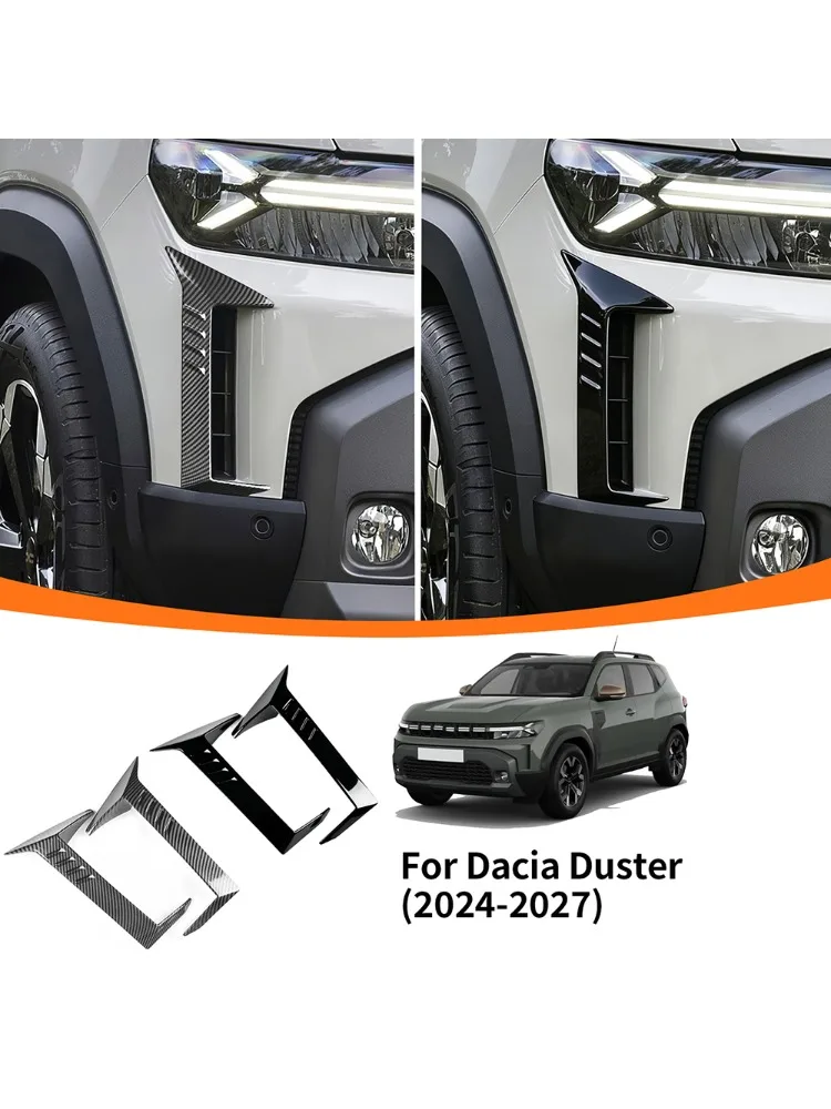 Für Dacia Duster 2024 2025 2026 2027 Auto-Nebelscheinwerfer-Zierblenden Kratzfest Verschleißfest Außen-Dekorationszubehör