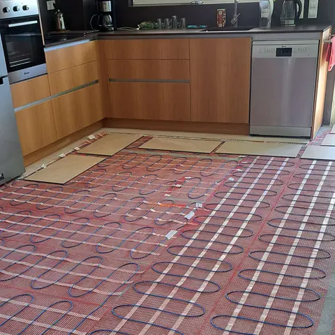 230V 150w/m2 Elektrisk golvvärme Mattkit Pad Systemdelar för badrum Keramikstensplattor Trägolv Uppvärmd Värme 6 best sales golvvärme - №1