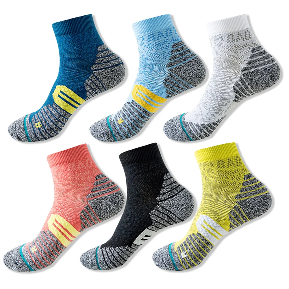 

1 Pair Men Sports Socks Basketball Running Cycling Women Sports Outdoor Fitness Breathable Short Wear-Resistant Ankle Socks