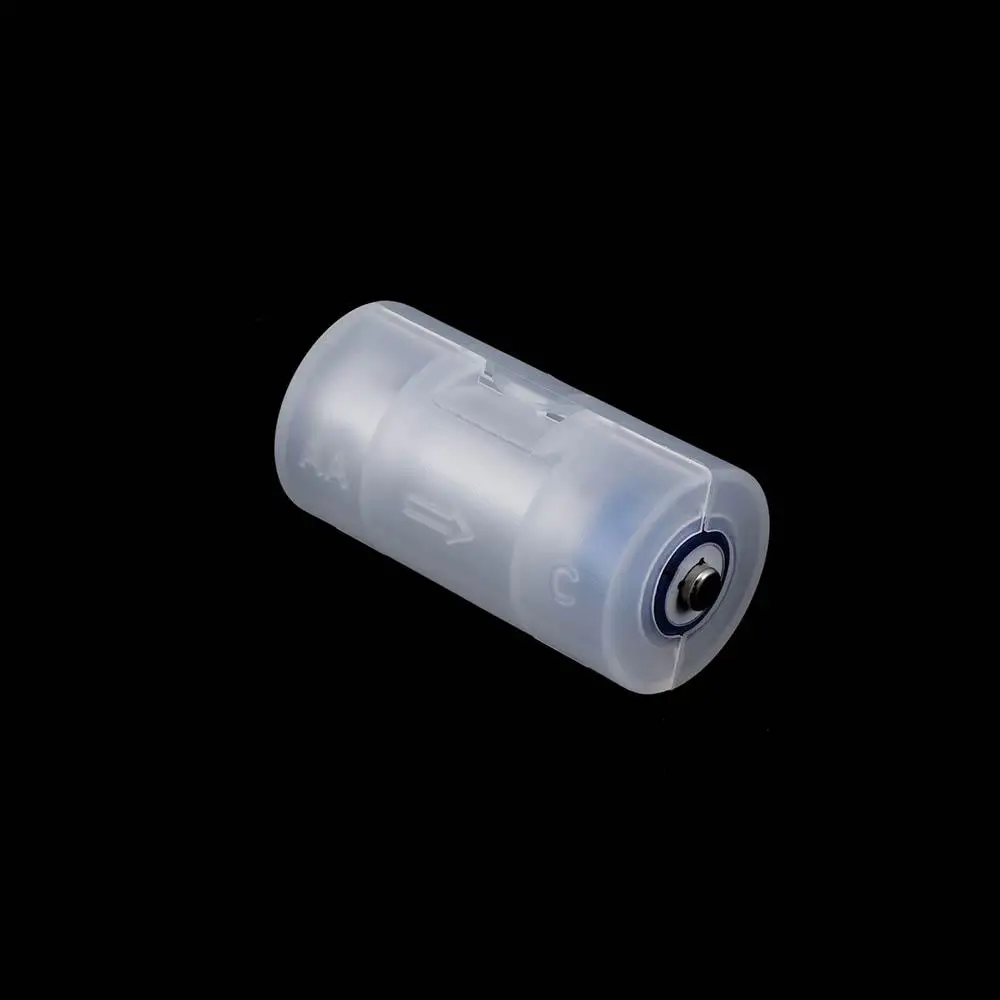 6PCS AA to C Battery Adapter Holder Case Converter Switcher LR06 AA to C LR14 Size Battery Storage Box