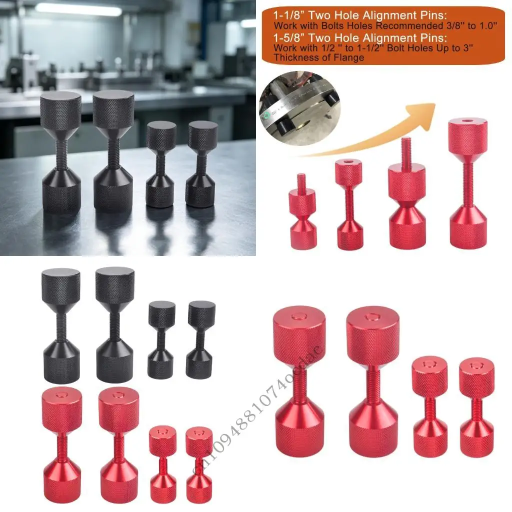 Flange Alignment Pin Set 1-1/8 Inch Aluminum Tool for Positioning Work 
