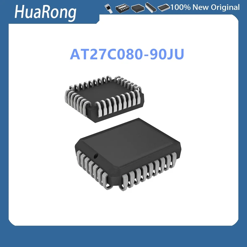 2Pcs/Lot AT27C080-90JU AT27C080 PLCC32