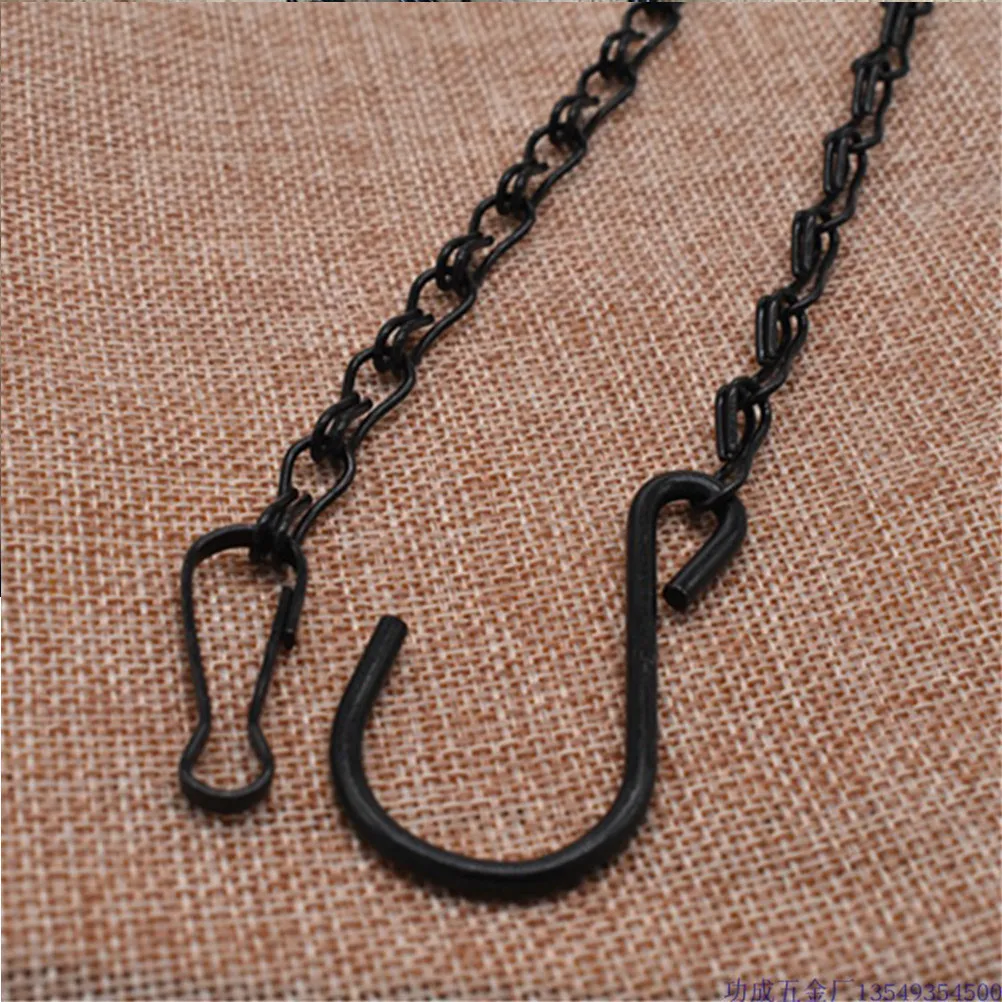 

8Pcs Heavy Duty Hanging Chain Flower Pot Chain 51Cm Adjustable Hook for Bird Feeder Planter Lantern Outdoor Hanging