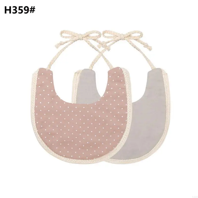 

Y88D Floral Printing Baby Bibs Newborn Stuff Baby Feeding Bibs Cotton Baby Accesories