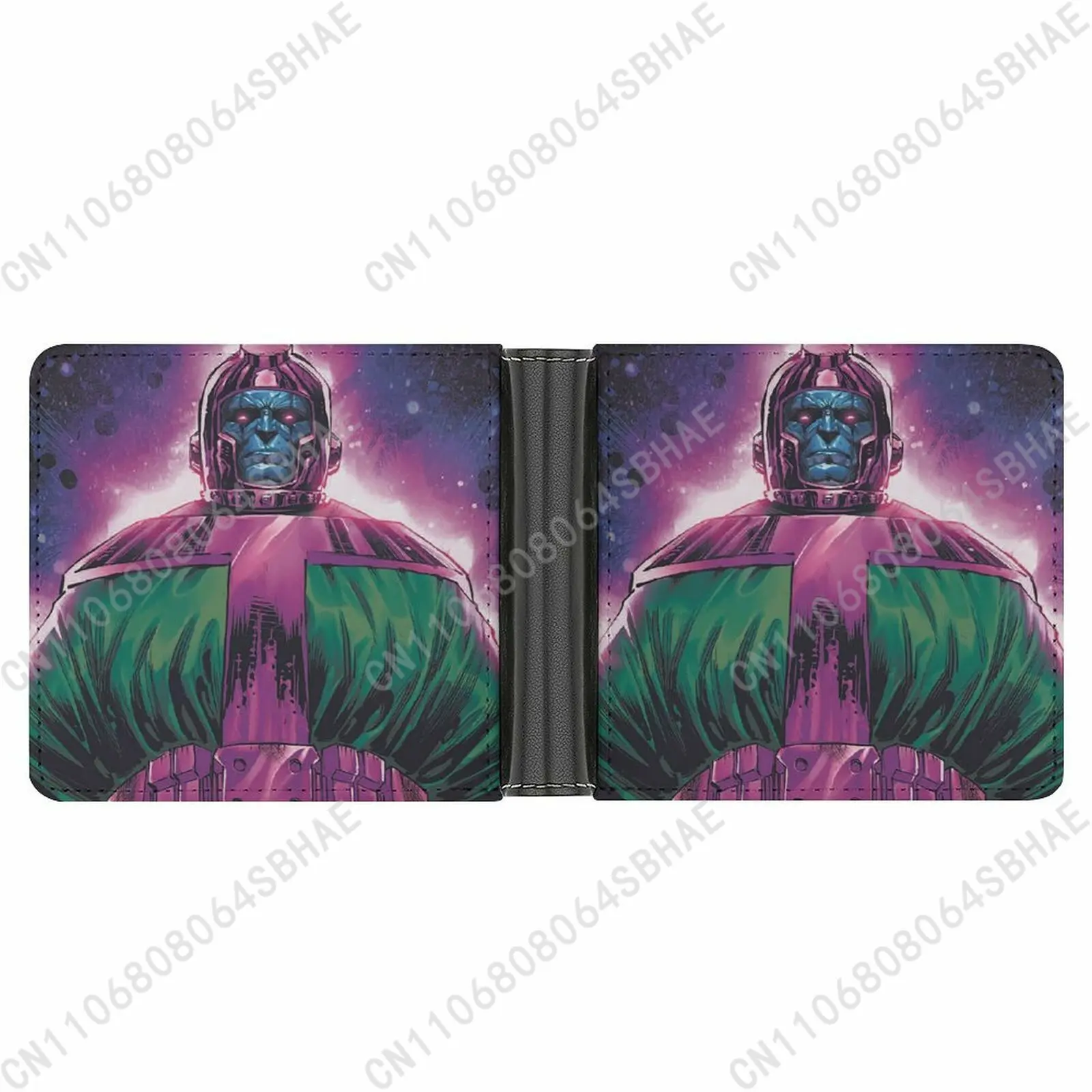 

Marvel Kang Trendy Leather Wallet Teenage Male Woman Personalized Slim Credit Card Holder Small Purse Daily Use Cosplay