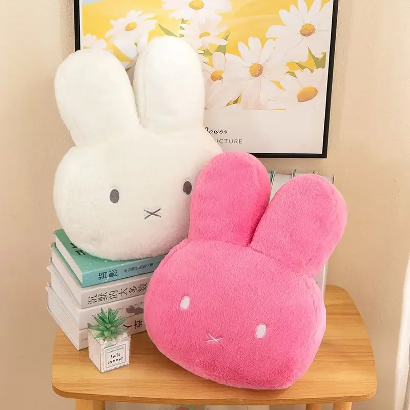 New Kawaii Miffy Plush Pillow Cute Sweet Doll Toy Creative Room Decoration Cartoon Ornament Birthday Christmas Gift