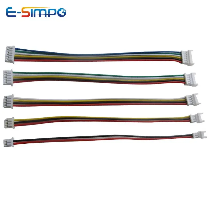 

20pcs 20cm JST 1.25MM 2P 3P 4P 5P 6P Male to Female Extension Aerial Docking Crimp Battery Charge Wire Cable Connector