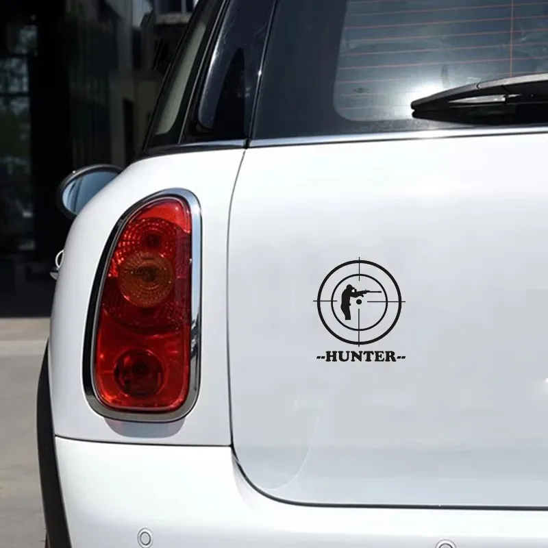 15*17 سنتيمتر بندقية قنص نطاق هنتر تصميم نافذة الوفير دراجة نارية الملحقات الفينيل ملصقات السيارات #4