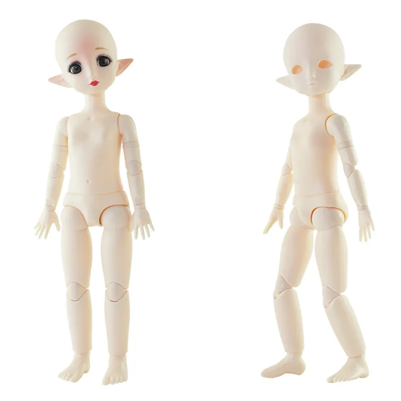 28cm Elf Doll 1/6 Bjd Doll Nude Body Normal Skin Diy Toys for Children Girls Gift