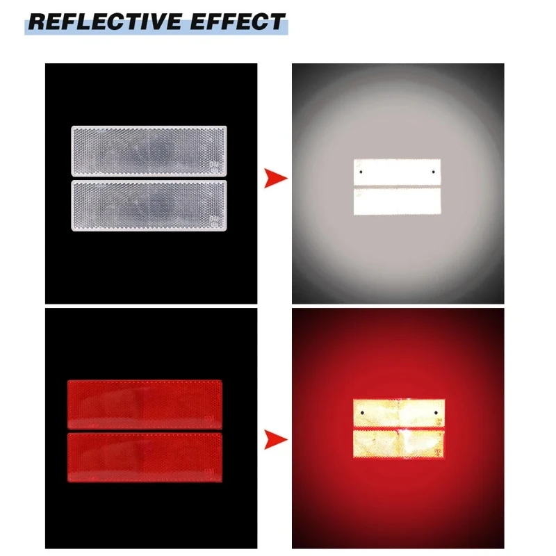 야간 반사 경고판 스티커, 자동차 트럭 오토바이 안전 경고판, 반사판 표지판 데칼, 자동차 액세서리