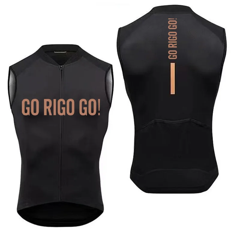 Go Rigo Go-Men's Bike Windbreaker Jacket, Sleeveless Vest, Outdoor, Bike Light Sweatshirt, Spirit Jacket, Raincoat, Summer