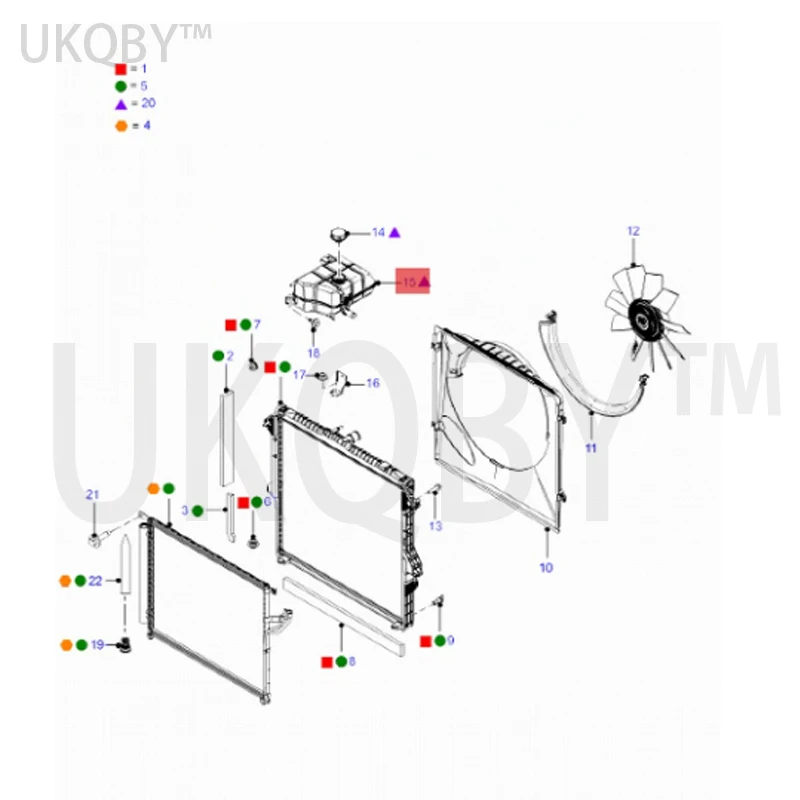 apply Fo rd Auxiliary water tank without cover AB398K089AA