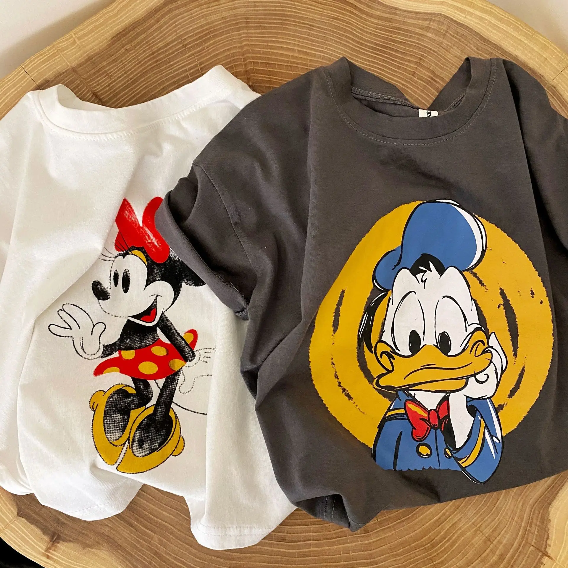 

Summer Short Sleeve Tops Boys Toddler New Style Crewneck Base Shirt Baby Fashion Casual Costume Child Cartoon Print Tees