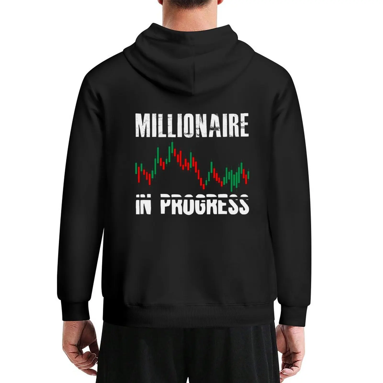 

Millionaire In Progress Daytrader Trader Trading Hoodie mens clothing korean clothes men's winter sweater hoodies for men
