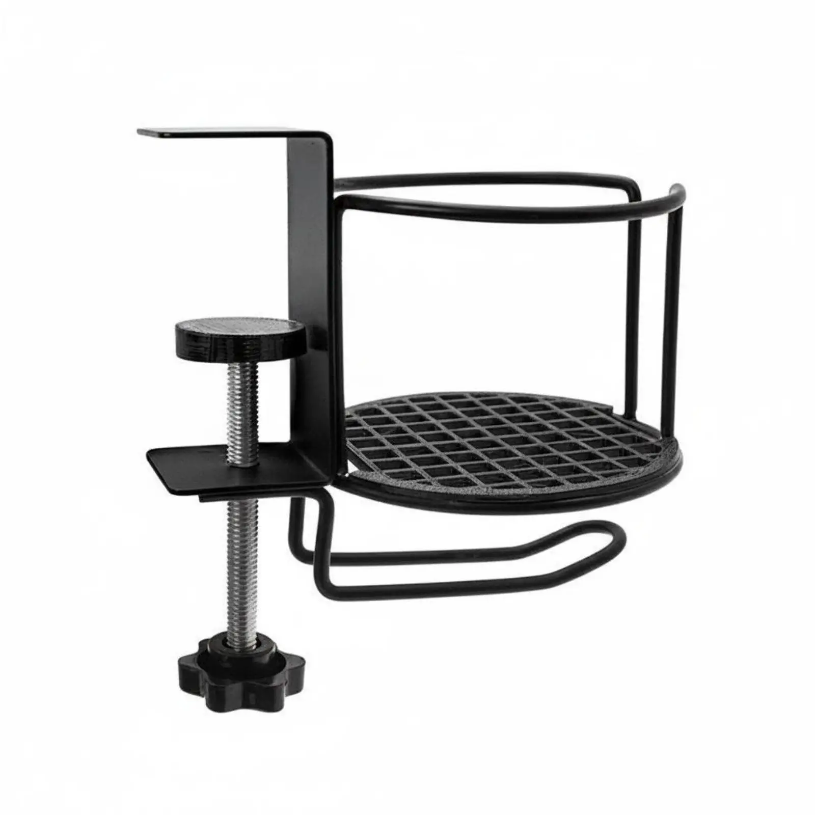 Desktop Holder Clamp on Cup Hook Spill Proof for Gaming Setup