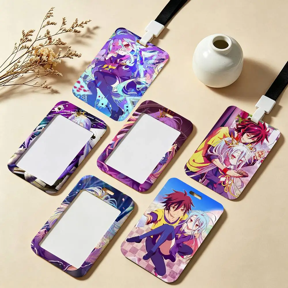 

Retro N-No G-Game No Life ID Badge Holder With For Office School Name Card Credentials Case