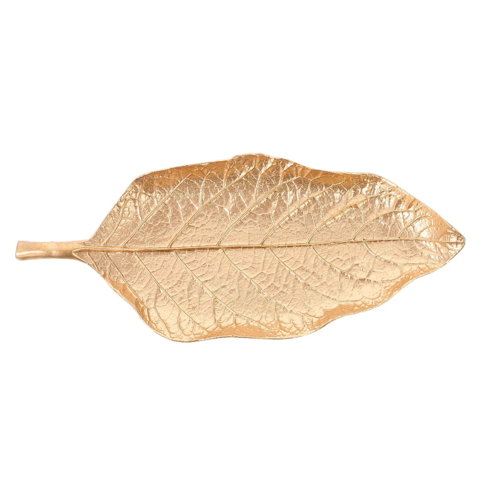 

Metal Jewelry Tray Leaf Shape High Quality Zinc Alloy Storage Display Home Decor Elegant Practical Long Lasting