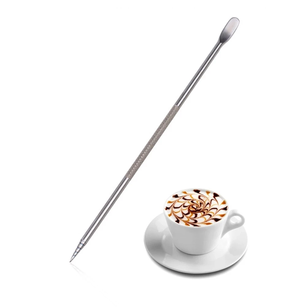 Hot Sale Barista Cappuccino Latte Espresso Coffee Decorating Pen Coffee Art Needle Art Household Kitchen Cafe Tool