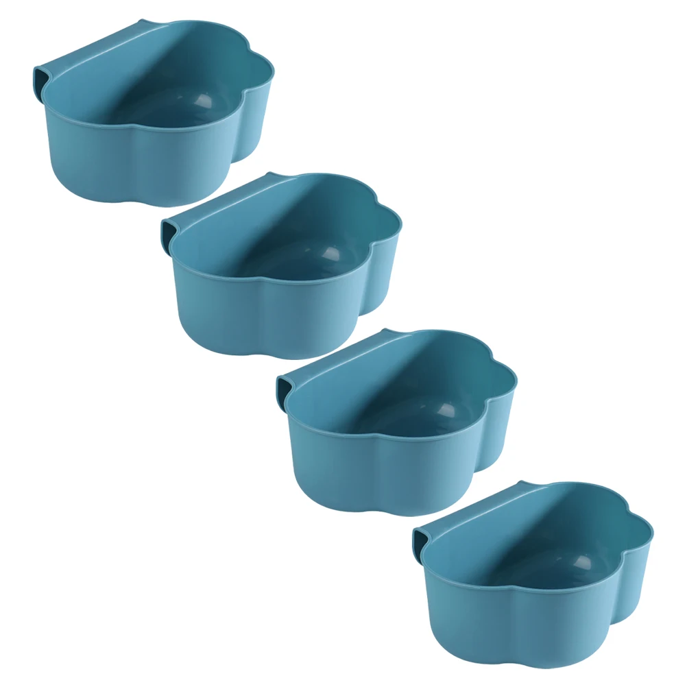 

4Pcs Kitchen Trash Can Household Garbage Bin Mini Storage Container Waste Hanging Wastebasket Plastic Sturdy Compact Home Office