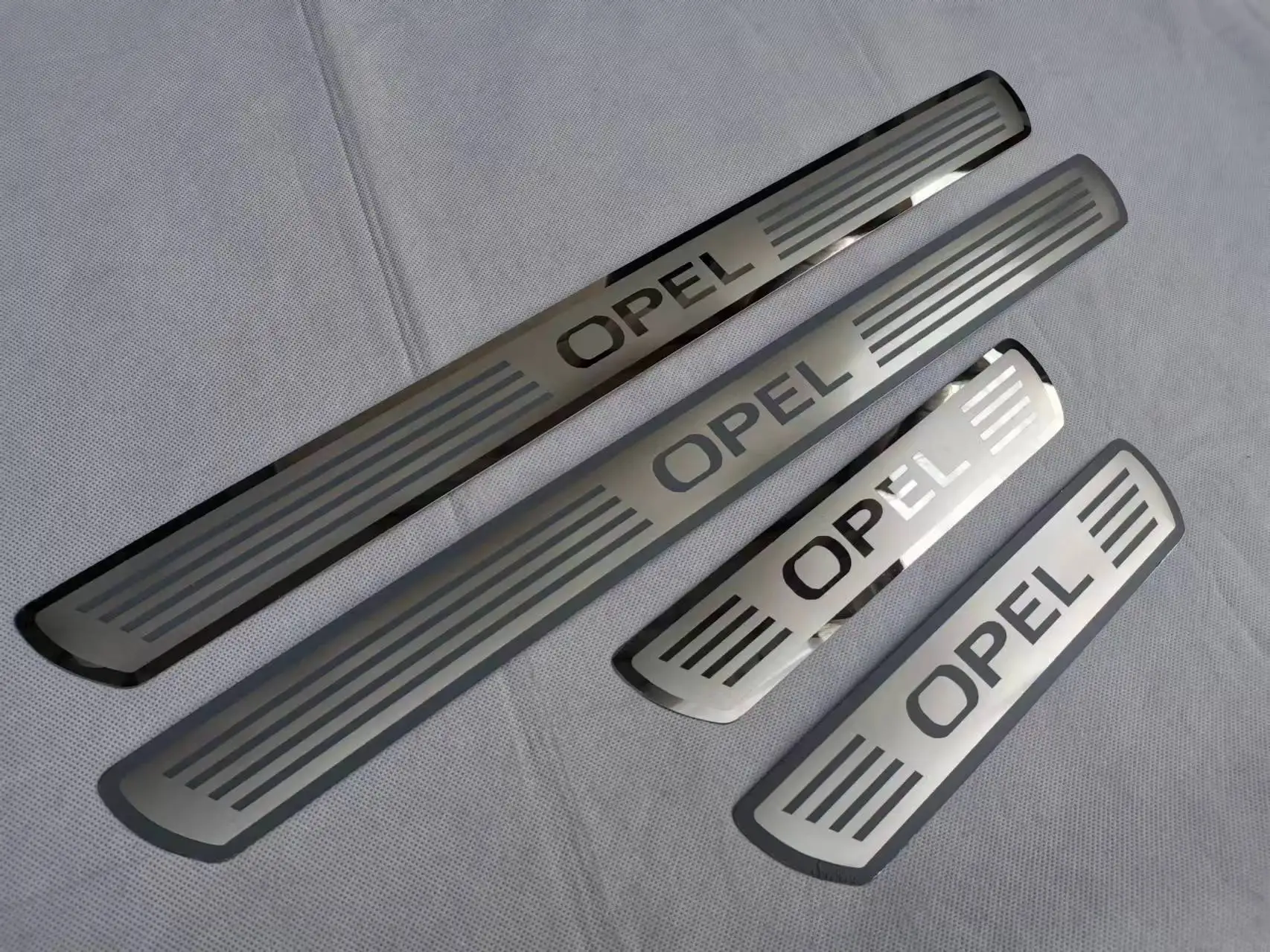 For opel astra zafira corsa Door Sill Scuff Plate Cover Trim Stainless Steel Threshold Pedal Styling Protect Car Accessories