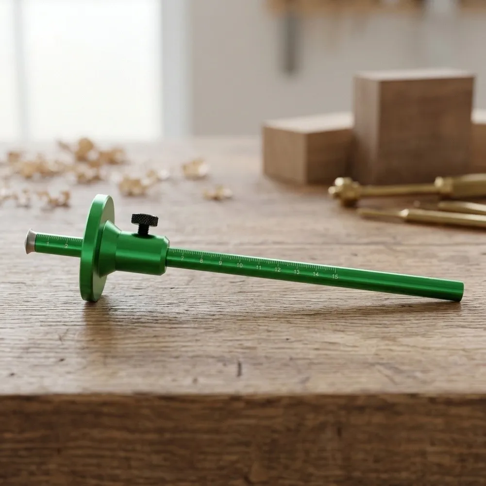 Portable Layout Tool Woodworking Line Marker For Workshop Use Easy To Use Marking Gauge For Projects Aluminum Alloy Construction