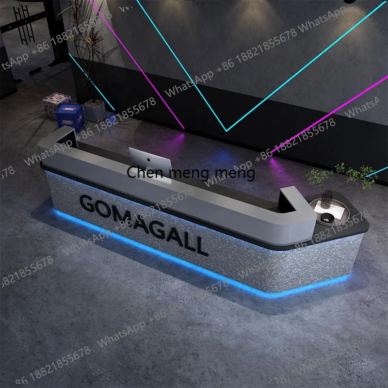 Palestra Reception Ristorante Hotel Bar in stile industriale pagina di cassa Caffè Sala da biliardo Bistro Tavolo da bancone reception