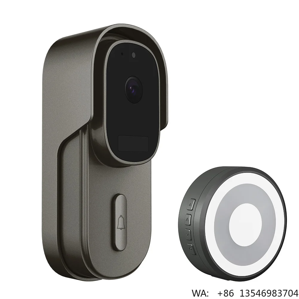 Tuya 2MP Doorbell Camera with 170° Wide Angle Door Phone IP65 Waterproof PIR Motion Detect Home Security Video Doorbell